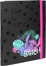 Dėklas sąsiuviniams STICH Black Relax, su guma, A4, 3 cm