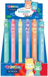 Ištrinamas rašiklis COLORINO Llamas, 0,5 mm, mėlynos sp., įv. rūšių