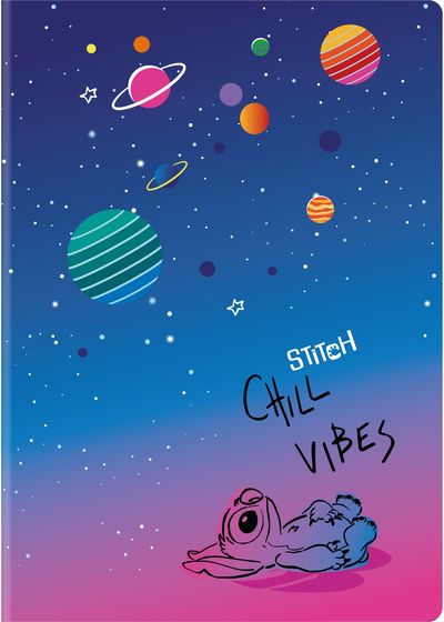 Sąsiuvinis DISNEY Stitch Chill, A4, 70 g, 60 l., langeliais