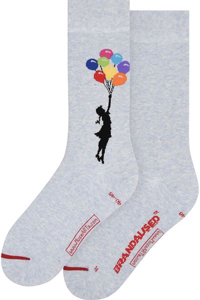 Kojinės Banksy Graffiti - Girl Floating Away, 40-46 dydis