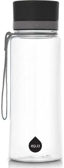 Plastikinė gertuvė be BPA „Plain Black“, 600 ml