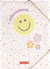 Aplankas plastikinis Brunnen Happy Hippie, su guma, A4