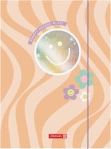 Aplankas kartoninis Brunnen Happy Hippie, su guma, A3