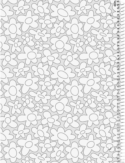 Sąsiuvinis Brunnen Happy Hippie su spirale, A4, 90 g, 80 l, langeliais