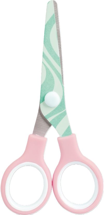 Žirklės soft-touch Brunnen Happy Hippie