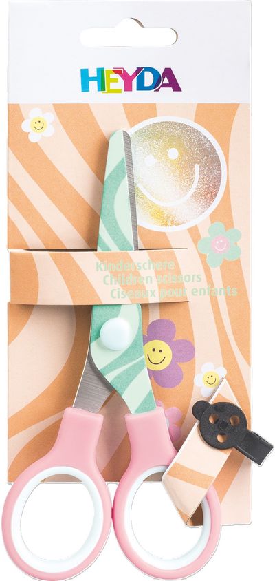 Žirklės soft-touch Brunnen Happy Hippie