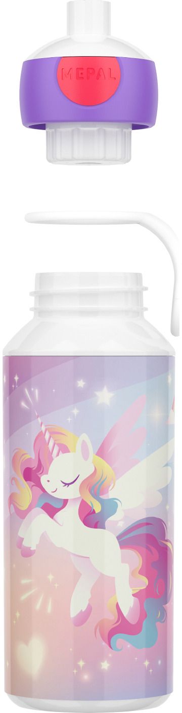 Plastikinė gertuvė MEPAL Pop-Up Unicorn Glow, 400 ml
