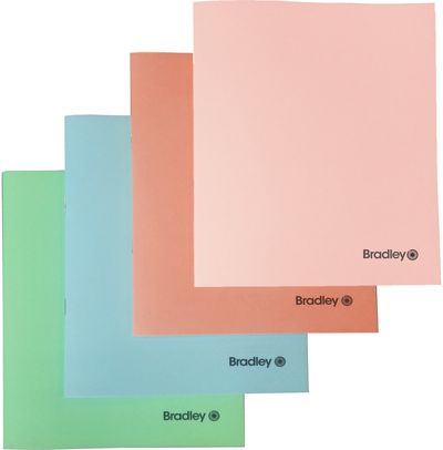 Sąsiuvinis BRADLEY Pastel, A5, 70 g/m2, 36 l., linijomis, įv. rūšių