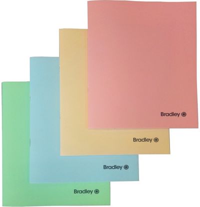Sąsiuvinis BRADLEY Pastel, A5, 70 g/m2, 36 l., langeliais, įv. rūšių