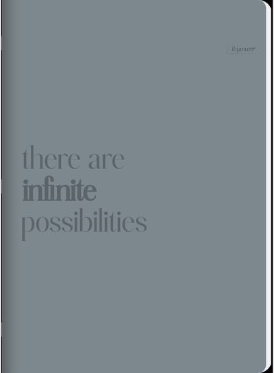 Sąsiuvinis Ilijanum INFINITY, A4, 80 l, linijomis, įv. rūšių