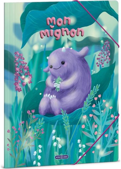 Aplankas kartoninis Mon Mignon, su guma, A4