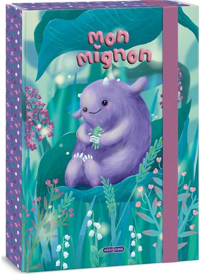 Dėklas sąsiuviniamsMon Migno, su guma, A4