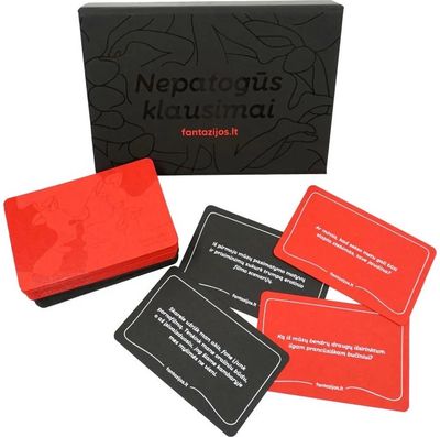 Kortelių žaidimas NEPATOGŪS KLAUSIMAI