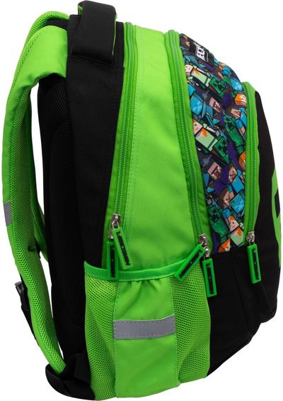 Kuprinė Astra MINECRAFT GREEN, 3 sk., 39 cm