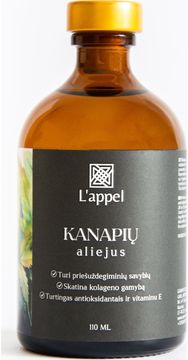Šalto spaudimo Kanapių aliejus, 110 ml