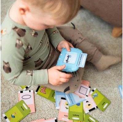 Kalbančios kortelės ABĖCĖ, dvispalvės, įvairių rūšių