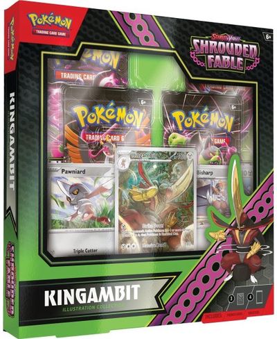 Kolekcinės kortelės Pokémon TCG: Scarlet & Violet Shrouded Fable Kingambit Illustration Collection Rare Box