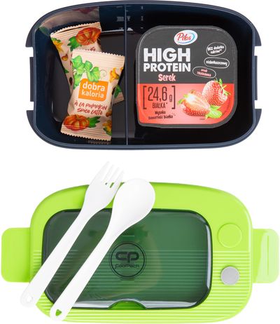 Priepiečių dėžutė su įrankiais COOLPACK, 1100 ml, mėlyna/žalia