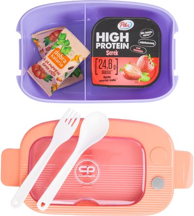 Priepiečių dėžutė su įrankiais COOLPACK, 1100 ml, violetinė/oranžinė