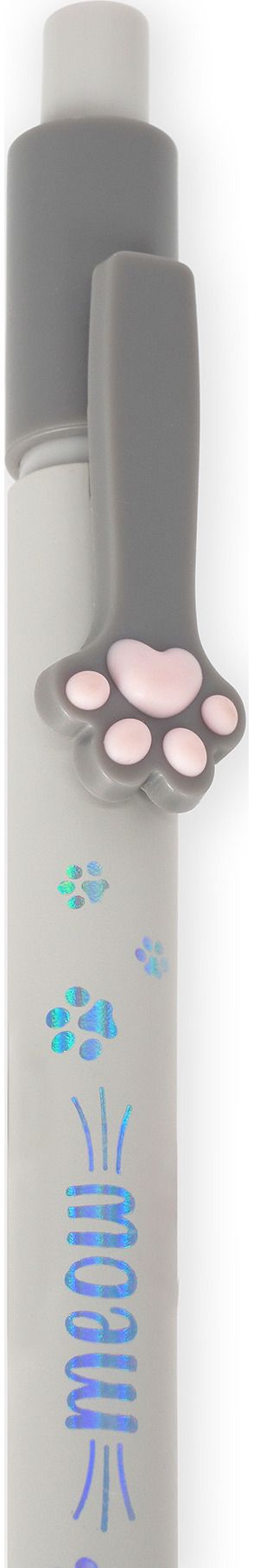 Automatinis tušinukas LEGAMI Meow 1,0 mm, rašo raudonai, pilkos sp.