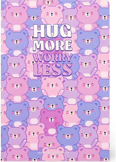 Užrašinė LEGAMI Quaderno Teddy Bear, A6, 100 g/m2, 80 l., linijomis