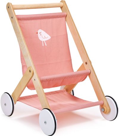 Medinis žaislas MENTARI Lėlės vežimėlis