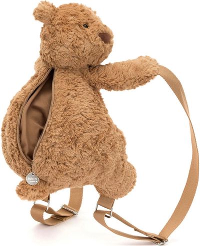 Pliušinis žaislas meškiukas JELLYCAT Bartholomew Bear kuprinė