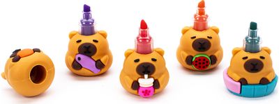 Žymeklių rinkinys TCD KIDS Capybara, 5 spalvos, sujungti, bl