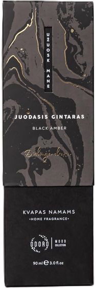 Namų kvapas ODORO MOOD Juodasis gintaras
