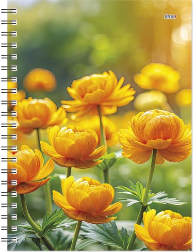 Mokslo knyga 2025/2026 Globeflowers, 15 x 18 cm