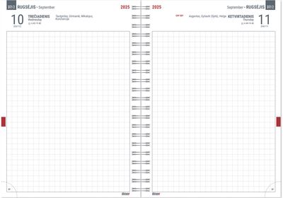Mokslo knyga 2025/2026 Spiral Alice, 15 x 18 cm