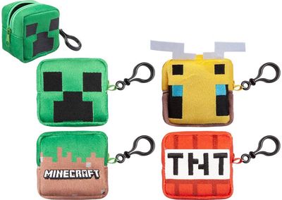 Pliušinis pakabinamas žaislas MINECRAFT piniginė, įv. rūšių