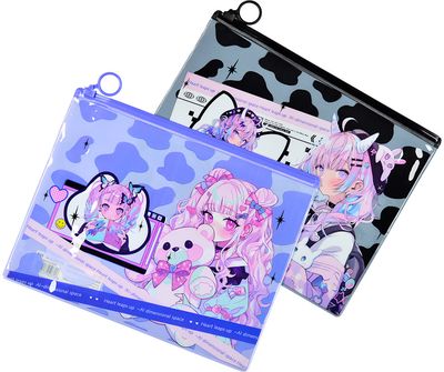 Aplankas M&G Pink Fantasy, su užtrauktuku, A5, 2 rūšių