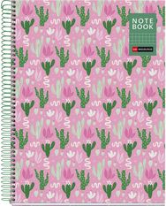 Sąsiuvinis MR Cactus, su spirale, A4, 90 g/m2, 80 l., langeliais