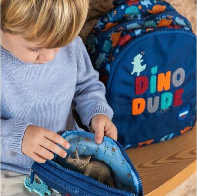 Kuprinė MR Double Fun Dino, RPET, 33 cm, 2 sk.