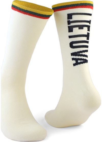 Vyriškos baltos kojinės Lietuva, 41–46 dydis