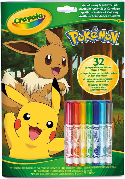 CRAYOLA POKEMON Spalvų ir veiklos rinkinys