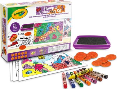 CRAYOLA Spalvinimo rinkinys su antspaudukais