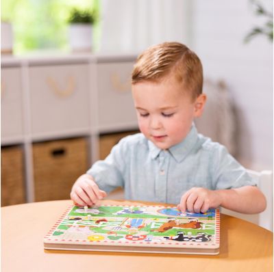 MELISSA & DOUG Grojanti dėlionė Old MacDonald´s Farm, EN