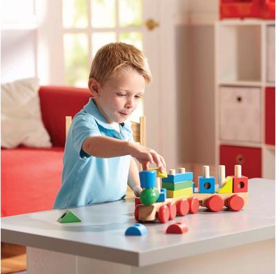 MELISSA & DOUG Traukinukas iš formelių
