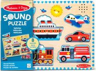 MELISSA & DOUG Skambanti dėlionė Transporto priemonės
