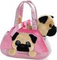 AURORA FANCY PALS Pliušinis mopsas rankinėje, 20 cm