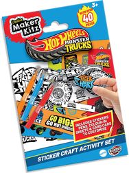 HOT WHEELS MOSTER TRUCKS Lipdukų veiklos rinkinys