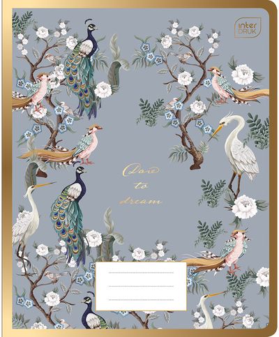 Sąsiuvinis INT Paradise New A5, 70 g, 48 l., langeliais, įv. rūšių