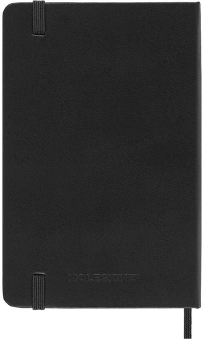 Darbo knyga Moleskine 18 mėn., 2025–26, 9 x 14 cm, juoda