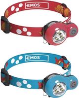 Žibintuvėlis vaikiškas ant galvos DINO, 1 vnt., 2x CR2032, 12 lm