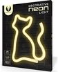 Dekoracija LED NEON Katė, šiltai balta, 5 V USB/3x AA