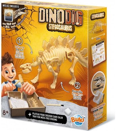 Rinkinys tyrinėjimui BUKI Iškask Stegosaurus