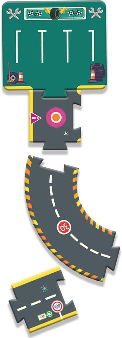 Dėlionė - trasa DJECO CRAZY MOTORS City Circuit 24 det.