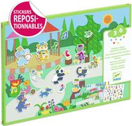 Kūrybinis lipdukų rinkinys DJECO Thick stickers Fanfare